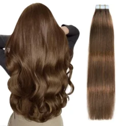 Jessie's Wig 18-26 Inch Tape In Hair Extensions 50g For Women Thin Hair Straight #4 Light Brown 20 Pcs/Pack -The Body Shop GUEST 1663a3d7 c23f 43fe 8e61 c0473c566554