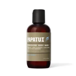 Papatui Men's Sulfate-Free Exfoliating And Hydrating Coconut Oil Body Wash - Lush Coconut - Trial And Travel Size - 3 Fl Oz