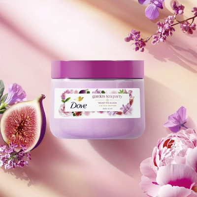 Dove Beauty Garden Tea Party Body Scrub - Velvet Fig Bloom - Limited Edition - 15oz 4 Dove Beauty Garden Tea Party Body Scrub - Velvet Fig Bloom - Limited Edition - 15oz - Image 2