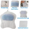 5 Star Super Deals Ergonomic Bathtub Gel Pillow Headrest W/ Quick-Dry 4D Mesh Cushion, Anti-Slip Suction Cups For Neck And Shoulder 1 5 Star Super Deals Ergonomic Bathtub Gel Pillow Headrest W/ Quick-Dry 4D Mesh Cushion, Anti-Slip Suction Cups For Neck And Shoulder -The Body Shop GUEST 3c15e40b 9a10 4ec1 9f21 e6c66742251a