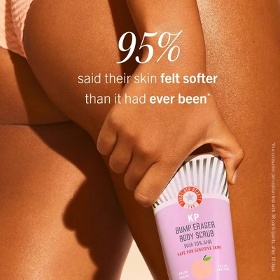 FIRST AID BEAUTY KP Bump Eraser Exfoliating Body Scrub For Sensitive To Normal Skin - Peach - 8oz - Ulta Beauty 8 FIRST AID BEAUTY KP Bump Eraser Exfoliating Body Scrub For Sensitive To Normal Skin - Peach - 8oz - Ulta Beauty - Image 6