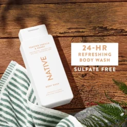 Native Limited Edition Body Wash - Toasted Vanilla & Honey - Sulfate Free - 18 Fl Oz