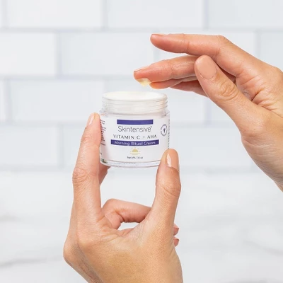 Skintensive Vitamin C + AHA Morning Ritual Cream Unscented Facial Moisturizer Cream 1.6 Oz. Jar SK-0008 1 Ct 4 Skintensive Vitamin C + AHA Morning Ritual Cream Unscented Facial Moisturizer Cream 1.6 Oz. Jar SK-0008 1 Ct - Image 2