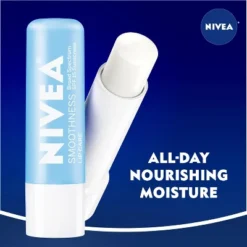 Nivea Smoothness Lip Care With Broad Spectrum SPF 15 Sunscreen, 0.17 Oz