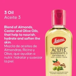 Jaloma Aceite Olive, Almond & Castor Body Oil - 4 Fl Oz