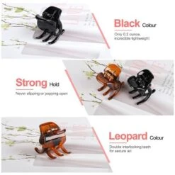 6 Pieces Hair Claw Clips, Morhom 1.3 Inch Jaw Clips For Thick Or Medium Hair