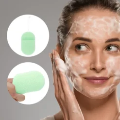 Unique Bargains Glove Type Compressed Facial Sponge 1 Pc