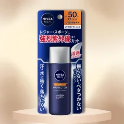 Nivea Japan Men UV Protector SPF 50+ PA++++ | Resistant To Sweat And Water, Does Not Come Off Easily. - (1.41 Oz)