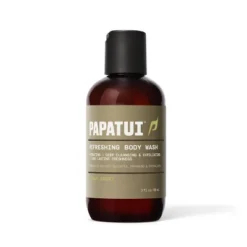 Papatui Men's Sulfate-Free Exfoliating And Hydrating Coconut Oil Body Wash - Cedar Sport - Trial And Travel Size - 3 Fl Oz