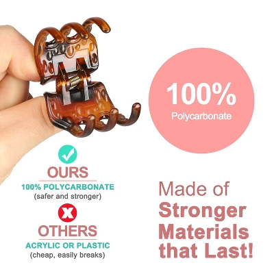 6 Pieces Hair Claw Clips, Morhom 1.3 Inch Jaw Clips For Thick Or Medium Hair 4 6 Pieces Hair Claw Clips, Morhom 1.3 Inch Jaw Clips For Thick Or Medium Hair - Image 2