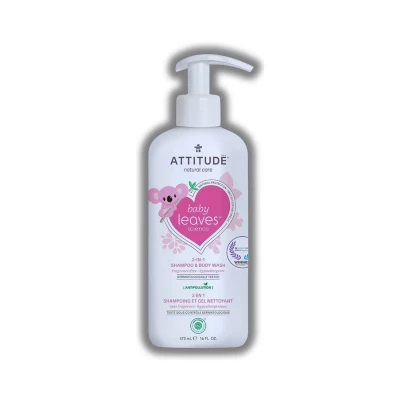Attitude Baby Leaves Shampoo & Body Wash Unscented - 16 Oz - The Gentlest Clean For The Purest Love 5 Attitude Baby Leaves Shampoo & Body Wash Unscented - 16 Oz - The Gentlest Clean For The Purest Love - Image 3