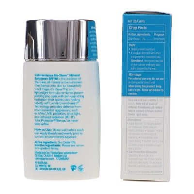 Colorescience Sunforgettable Total Protection No-Show Mineral Sunscreen SPF 50 1.7 Oz 3 Colorescience Sunforgettable Total Protection No-Show Mineral Sunscreen SPF 50 1.7 Oz