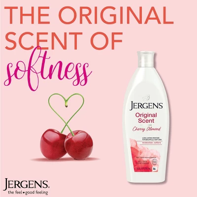 Jergens Original Scent With Cherry Almond Essence Dry Skin Moisturizer, Long Lasting Hydration 7 Jergens Original Scent With Cherry Almond Essence Dry Skin Moisturizer, Long Lasting Hydration - Image 5