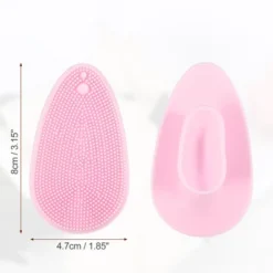 Unique Bargains Soft Plastic Silicone Cleansing Brush Cat Ears Headbands Pink Blue Green 6Pcs