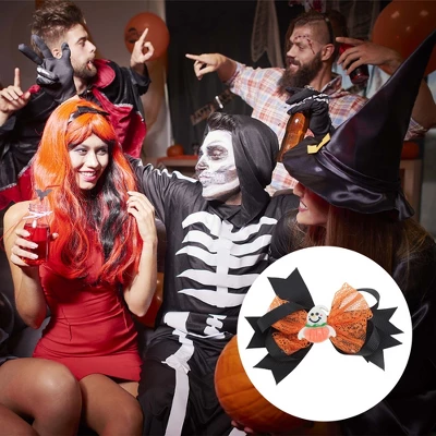 Unique Bargains Women's Halloween Mesh Duckbill Clip 1 Pc 4 Unique Bargains Women's Halloween Mesh Duckbill Clip 1 Pc - Image 2