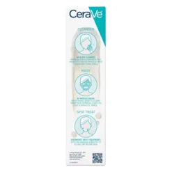 CeraVe 3in1 Acne Clay-to-Foam Facial Cleanser, Mask & Spot Treatment - 4 Fl Oz
