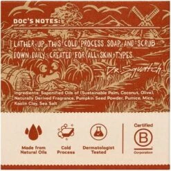 DR. SQUATCH Men's All Natural Bar Soap - Drunk'n Pumpkin - 5oz