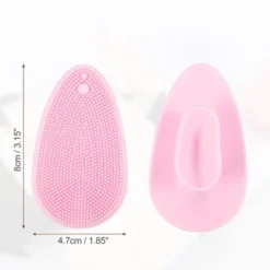 Unique Bargains Soft Plastic Silicone Cleansing Mask Brush Pink Blue 6Pcs